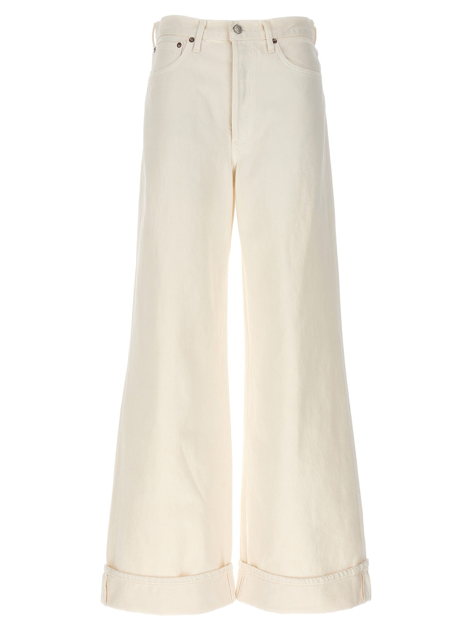 AGOLDE Dame Jeans White