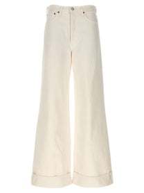 AGOLDE Dame Jeans White