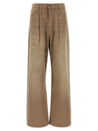 R13 Damon Pleated Jeans Brown