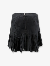 Isabel Marant Étoile Women's Daneen Organic Cotton and Viscose Skirt Black