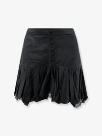 Isabel Marant Étoile Women's Daneen Organic Cotton and Viscose Skirt Black