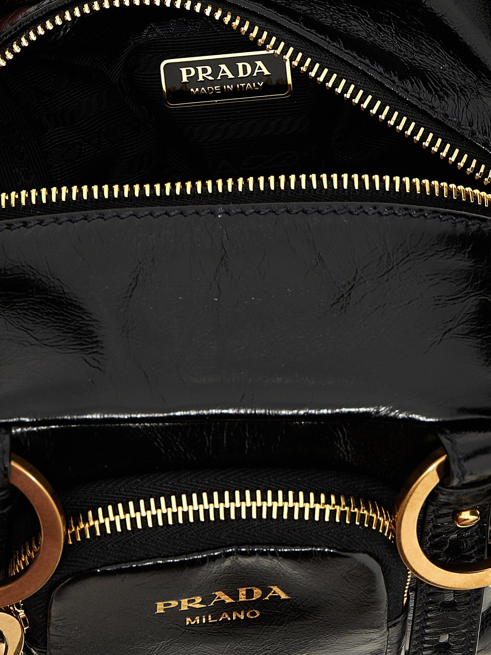 PRADA Dangle Top Case Black