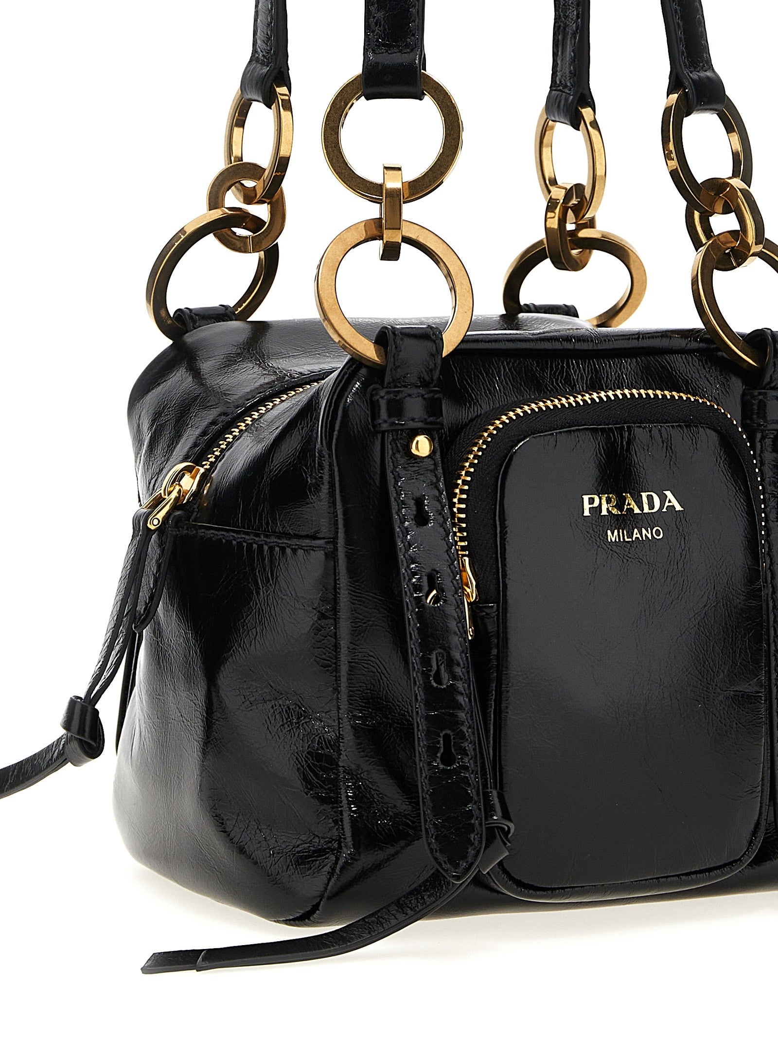 PRADA Dangle Top Case Black
