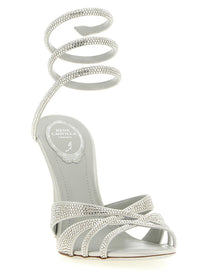 Rene Caovilla Dania Sandals Silver