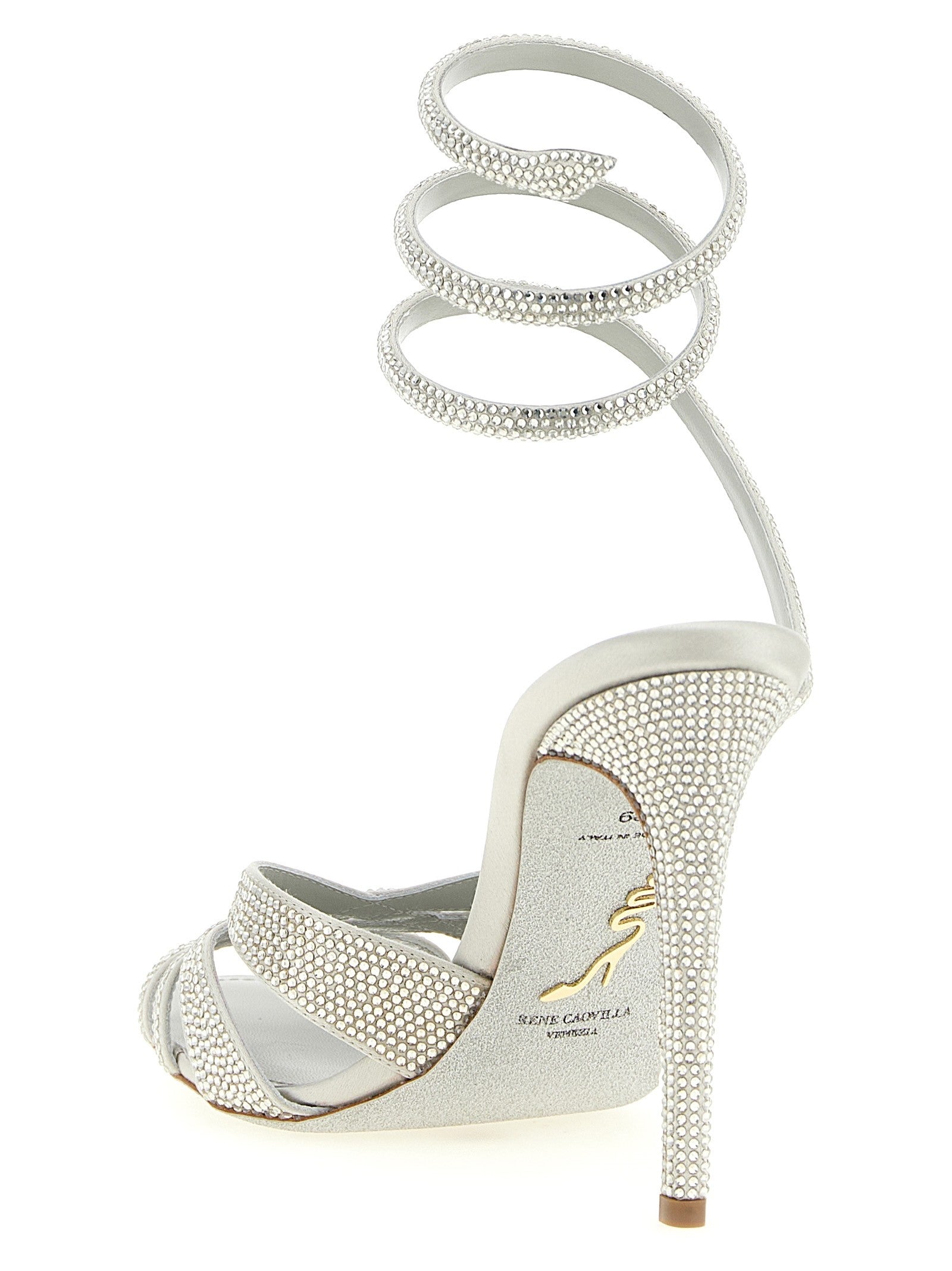 Rene Caovilla Dania Sandals Silver