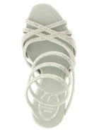 Rene Caovilla Dania Sandals Silver, view 4