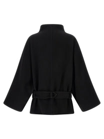 DARKPARK Black Alba Midi Coat Black, view 2