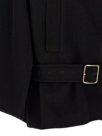 DARKPARK Black Alba Midi Coat Black, view 4