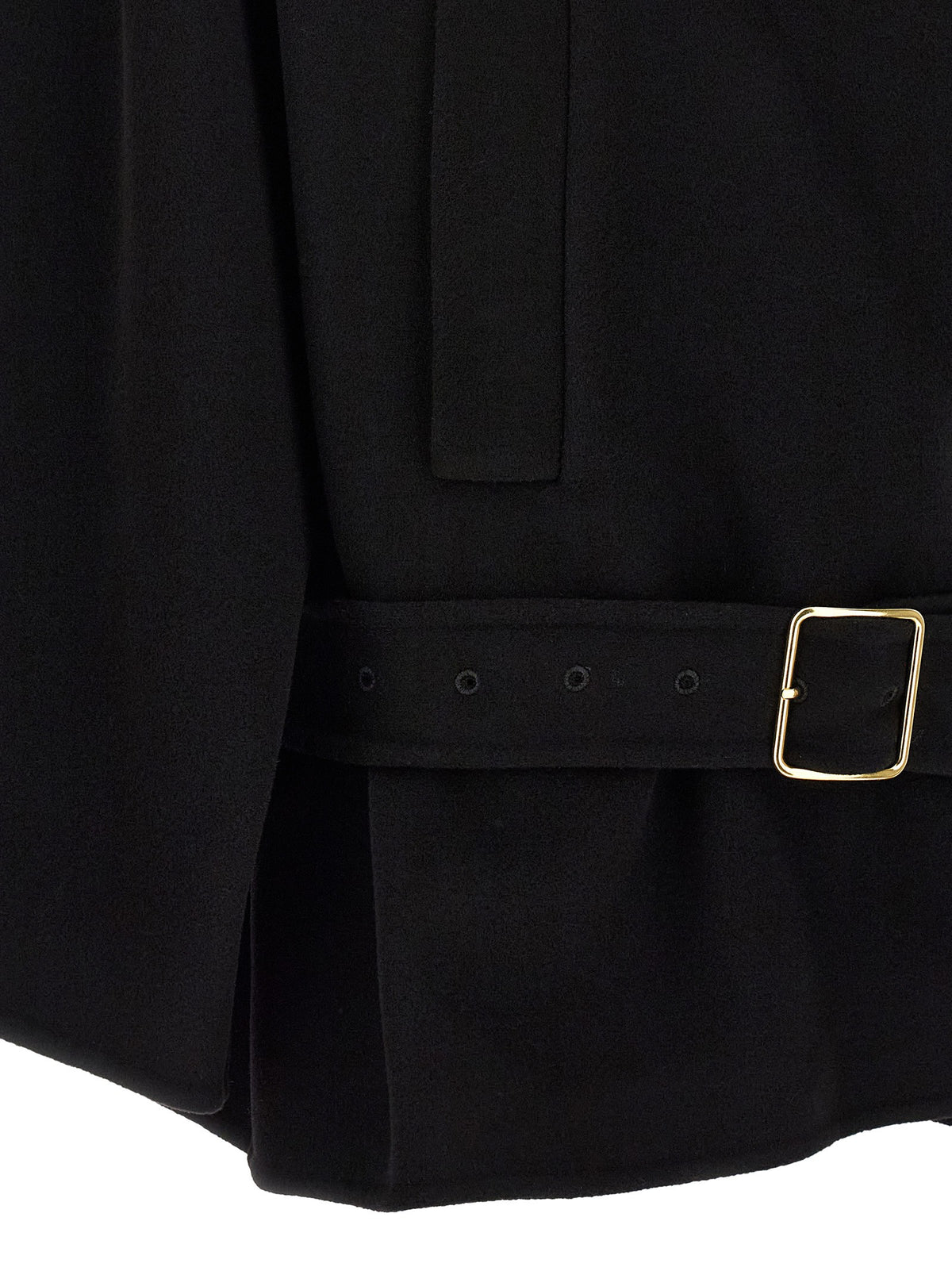DARKPARK Black Alba Midi Coat Black, view 4