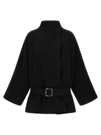DARKPARK Black Alba Midi Coat Black
