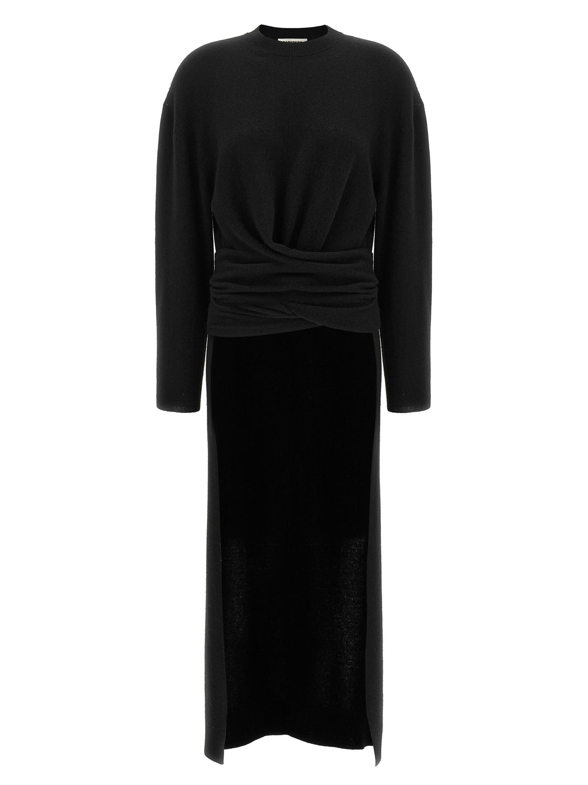 DARKPARK Long Gia Sweater Knotted at the Waist Black, view 2