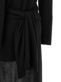 DARKPARK Long Gia Sweater Knotted at the Waist Black, view 6