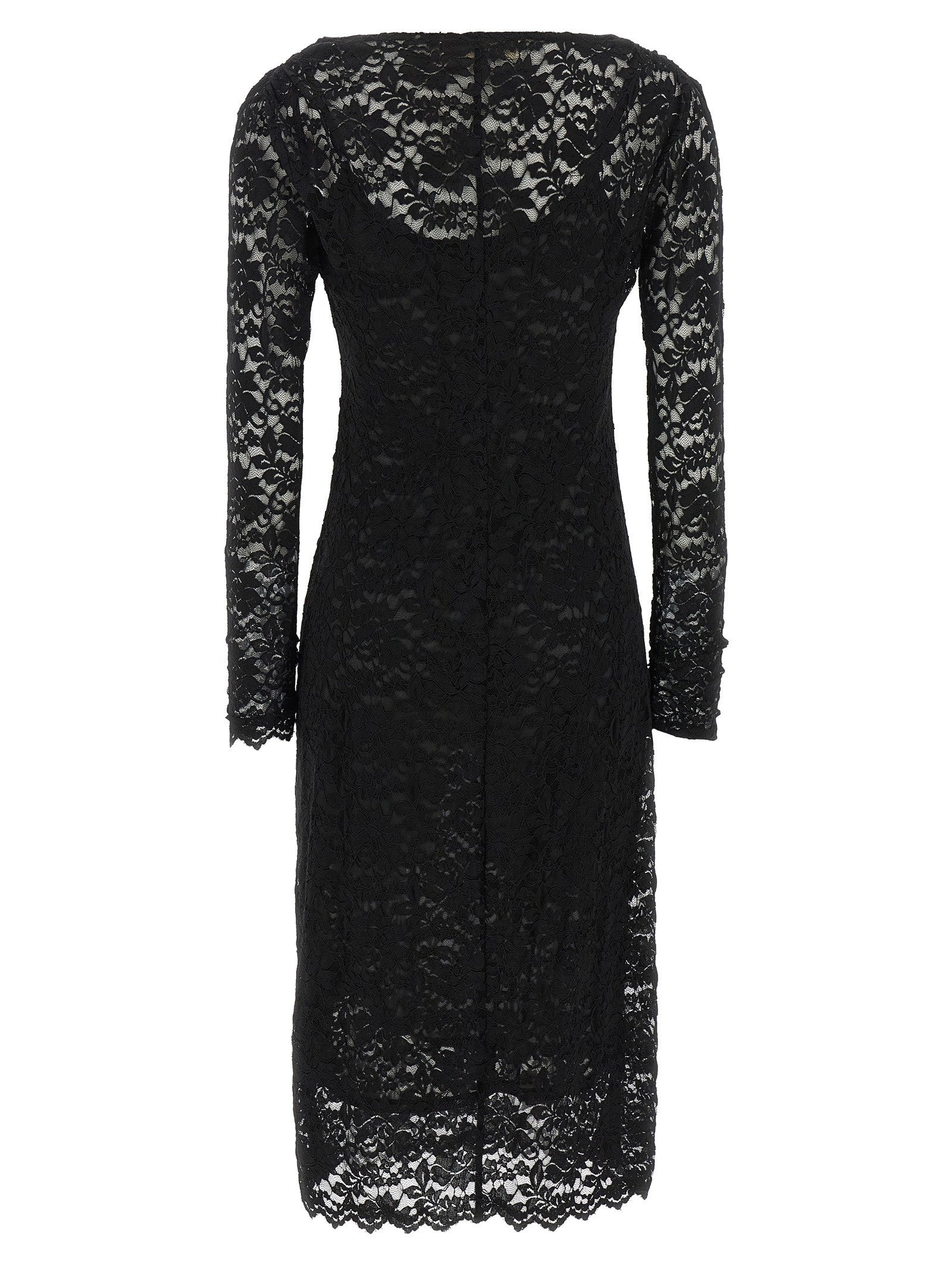 Diane Von Furstenberg Darrius Lace Dress Black
