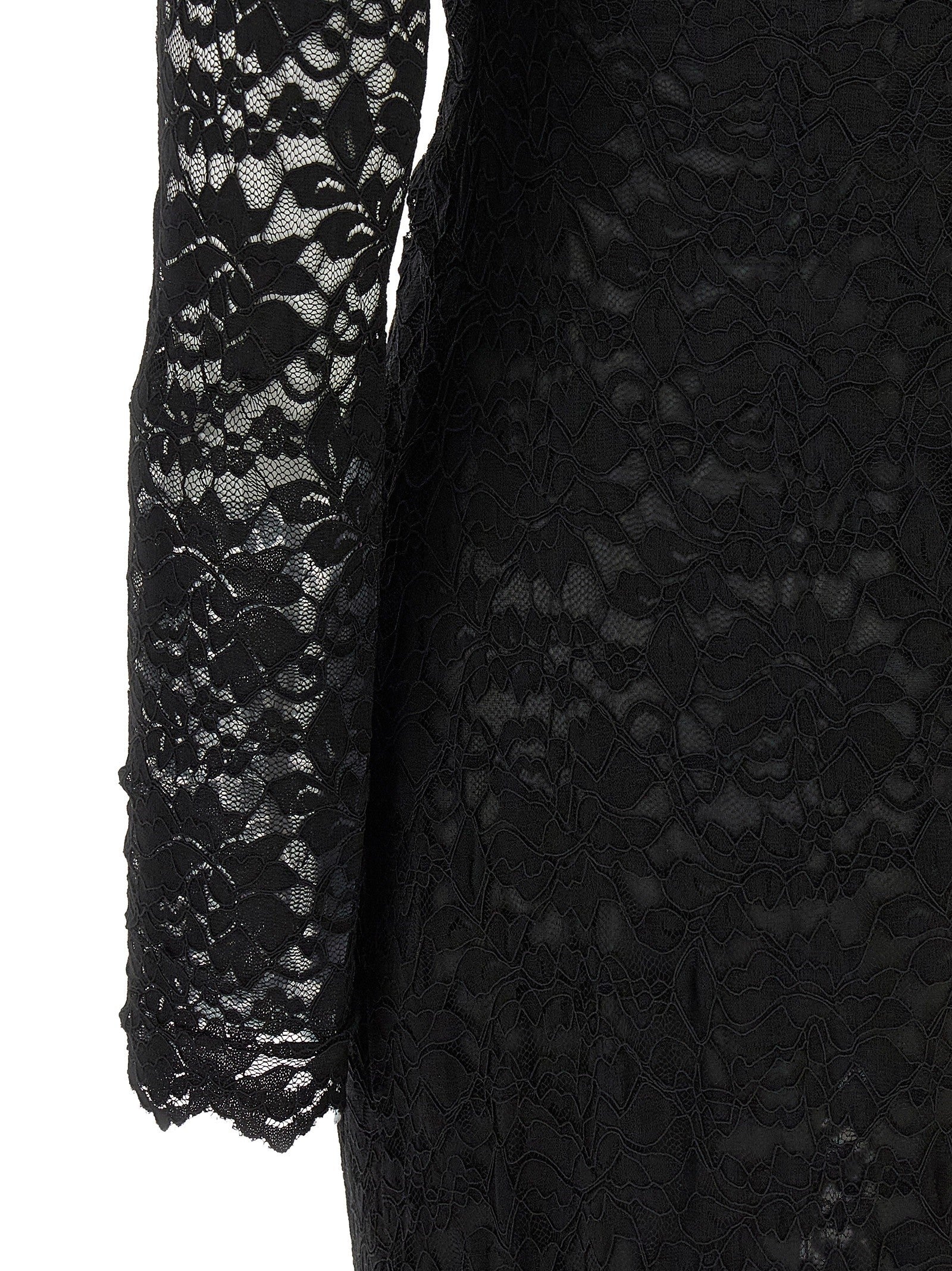 Diane Von Furstenberg Darrius Lace Dress Black