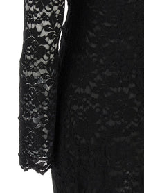 Diane Von Furstenberg Darrius Lace Dress Black