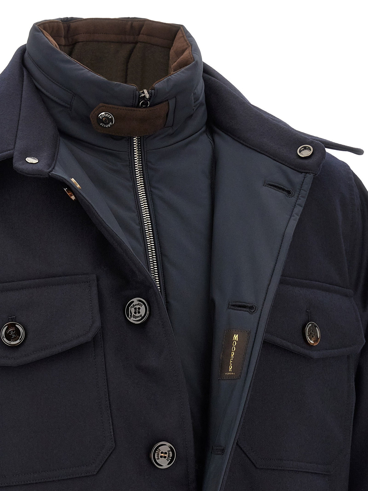 MooRER Dasson Overshirt Blue