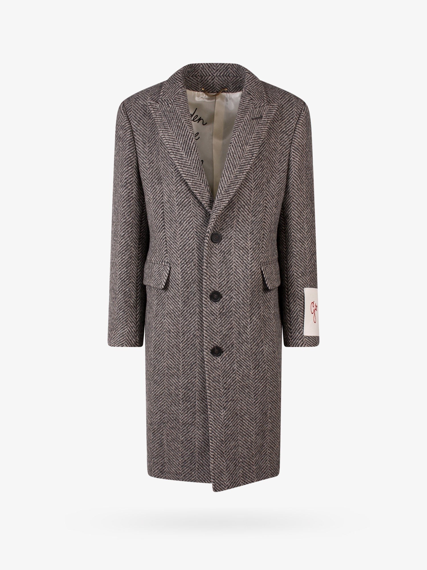 Golden Goose Men's Daster Virgin Wool Coat Grey