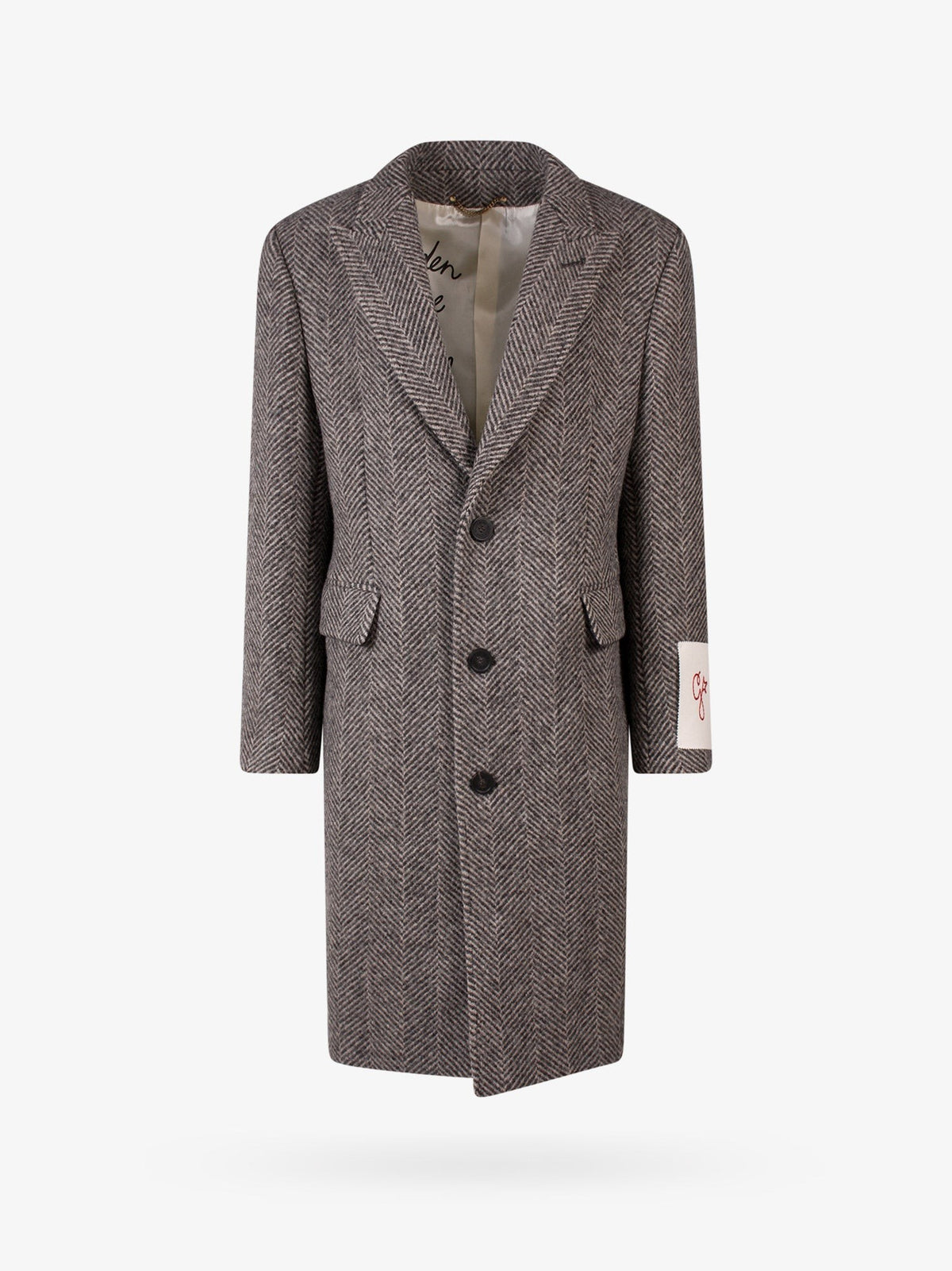 Golden Goose Men's Daster Virgin Wool Coat Grey