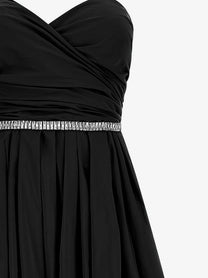Pinko Women's Dattero Taffeta Dress Black