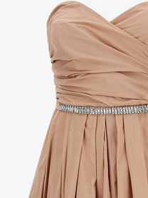 Pinko Women's Dattero Taffeta Dress Pink