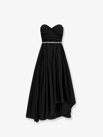 Pinko Women's Dattero Taffeta Dress Black