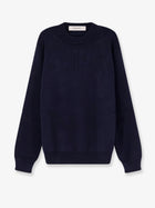 Golden Goose Men's Davis Ribbed Cotton Sweater Blue