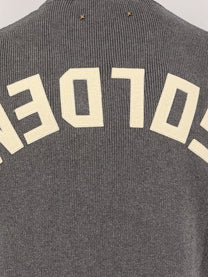 Golden Goose Men's Davis Ribbed Cotton Sweater Grey, view 5