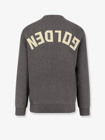 Golden Goose Men's Davis Ribbed Cotton Sweater Grey, view 4