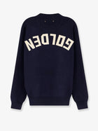 Golden Goose Men's Davis Ribbed Cotton Sweater Blue, view 2