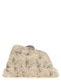 The Attico Day Off Clutch Grey