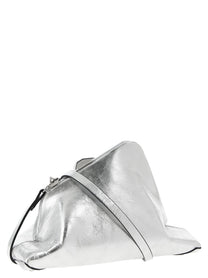 The Attico Day Off Small Clutch Silver