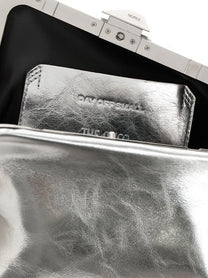 The Attico Day Off Small Clutch Silver