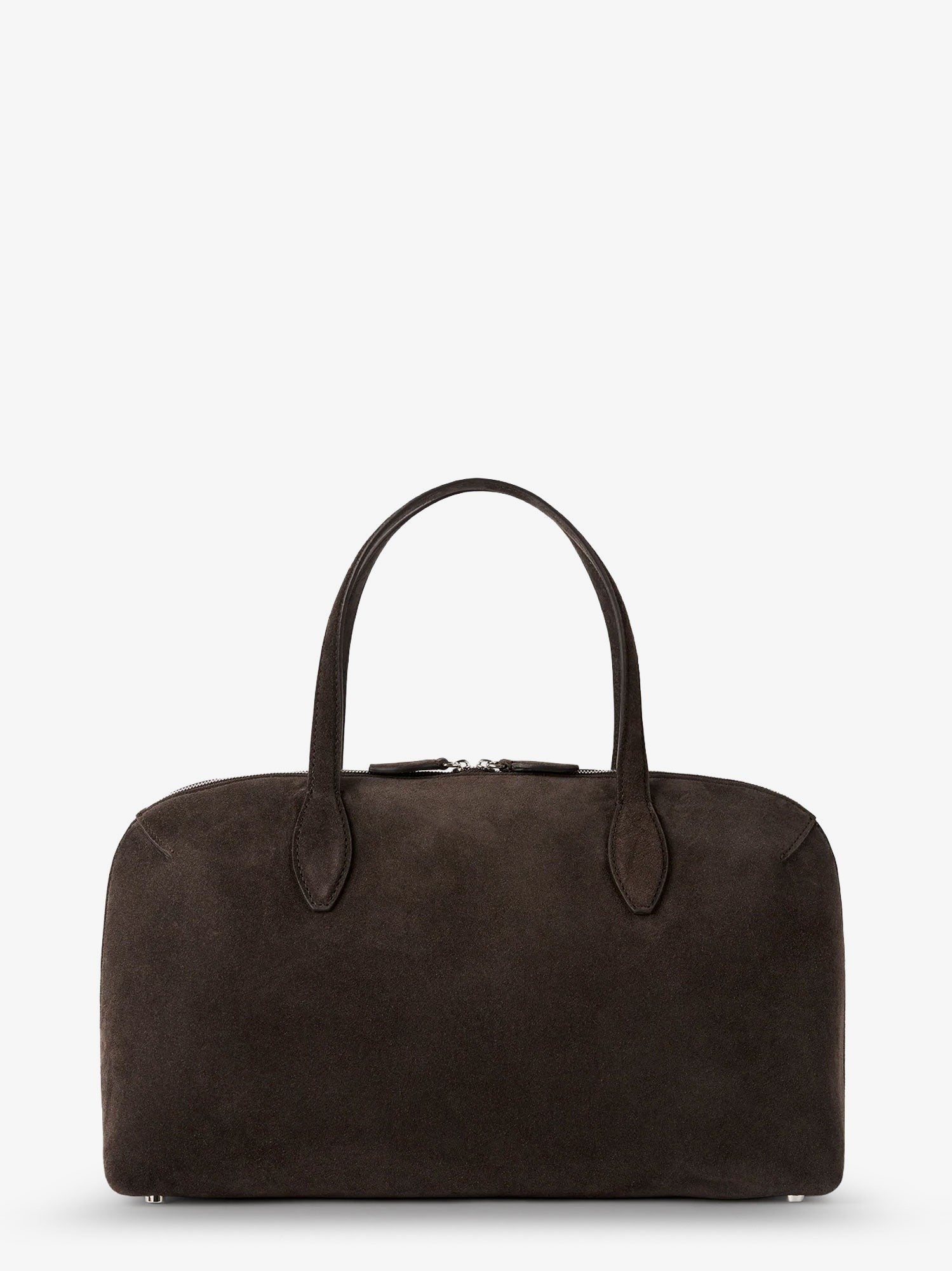 Toteme Women's Day Suede Handbag Brown