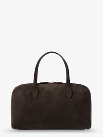 Toteme Women's Day Suede Handbag Brown