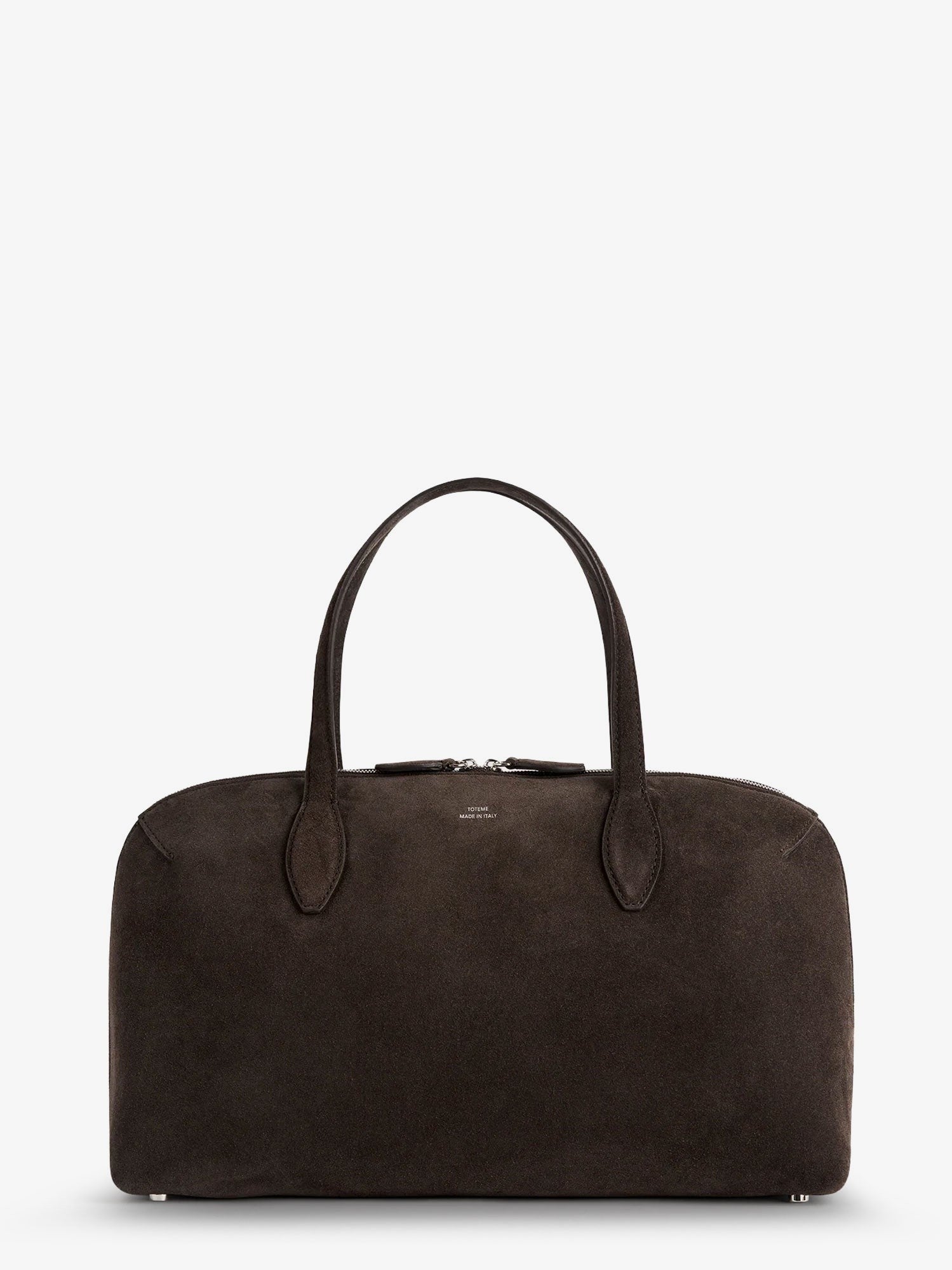 Toteme Women's Day Suede Handbag Brown
