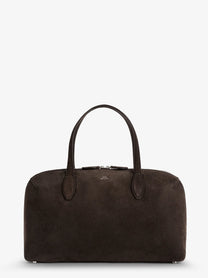 Toteme Women's Day Suede Handbag Brown