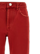 ISABEL MARANT Daya Cropped Jeans Red, view 3