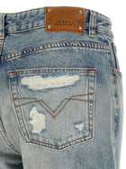 ISABEL MARANT Daya Cropped Jeans Blue, view 4