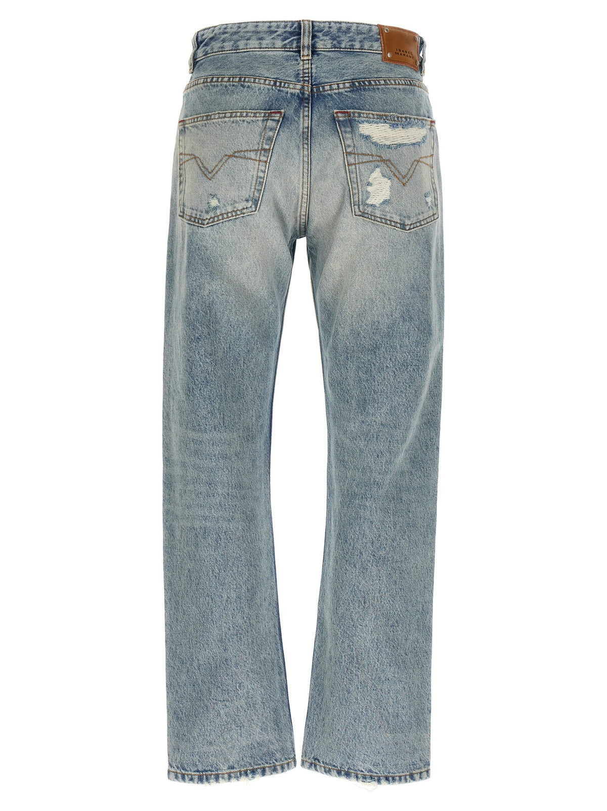ISABEL MARANT Daya Cropped Jeans Blue, view 2