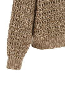Brunello Cucinelli Dazzling Cardigan Beige, view 4