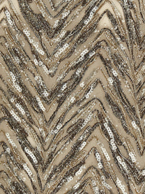 Brunello Cucinelli Dazzling Chevron Embroidery Top Beige, view 4