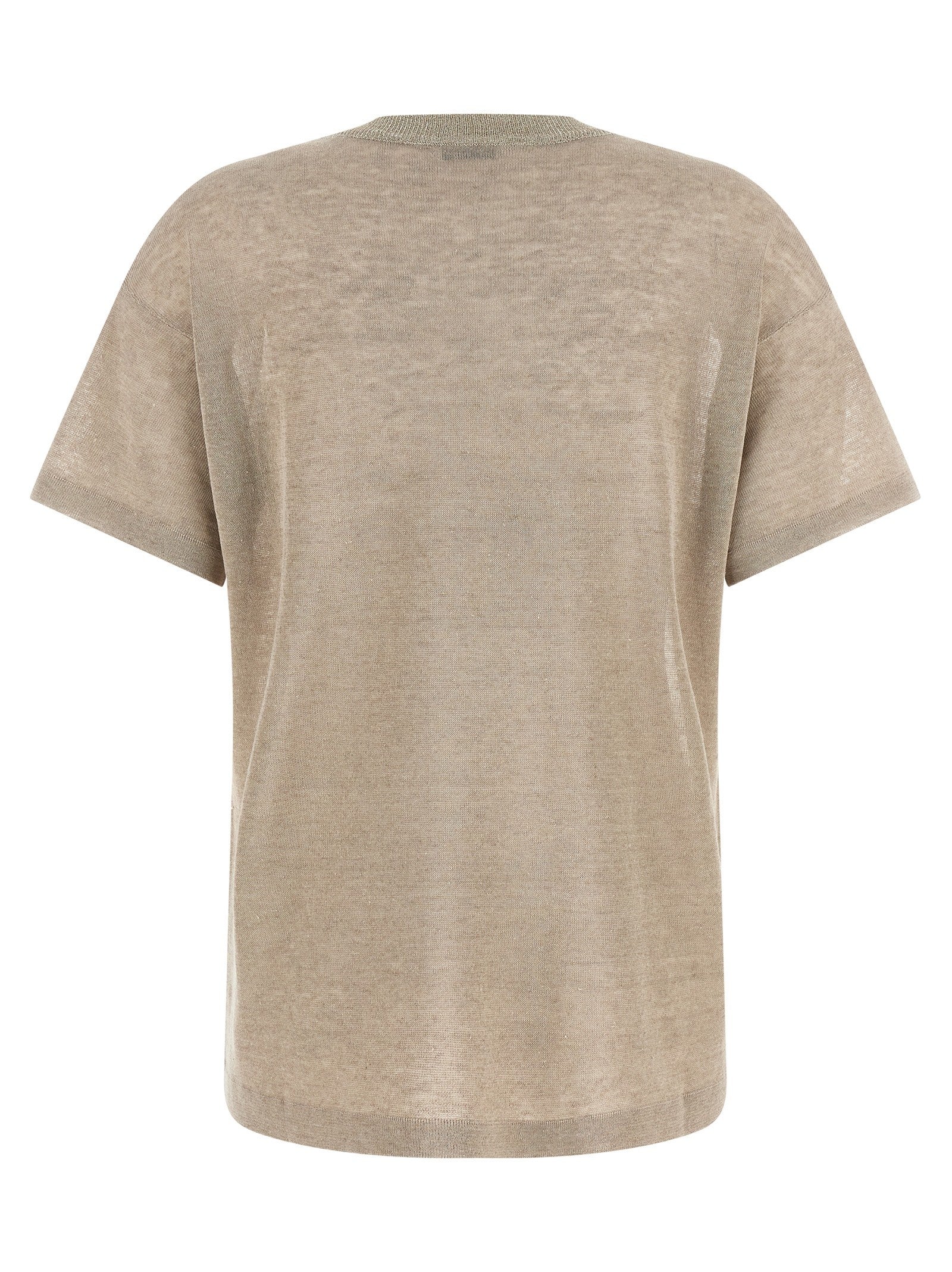 Brunello Cucinelli Dazzling Collar Sweater Beige