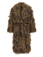 Brunello Cucinelli Dazzling Moss Embroidery Cardigan Brown