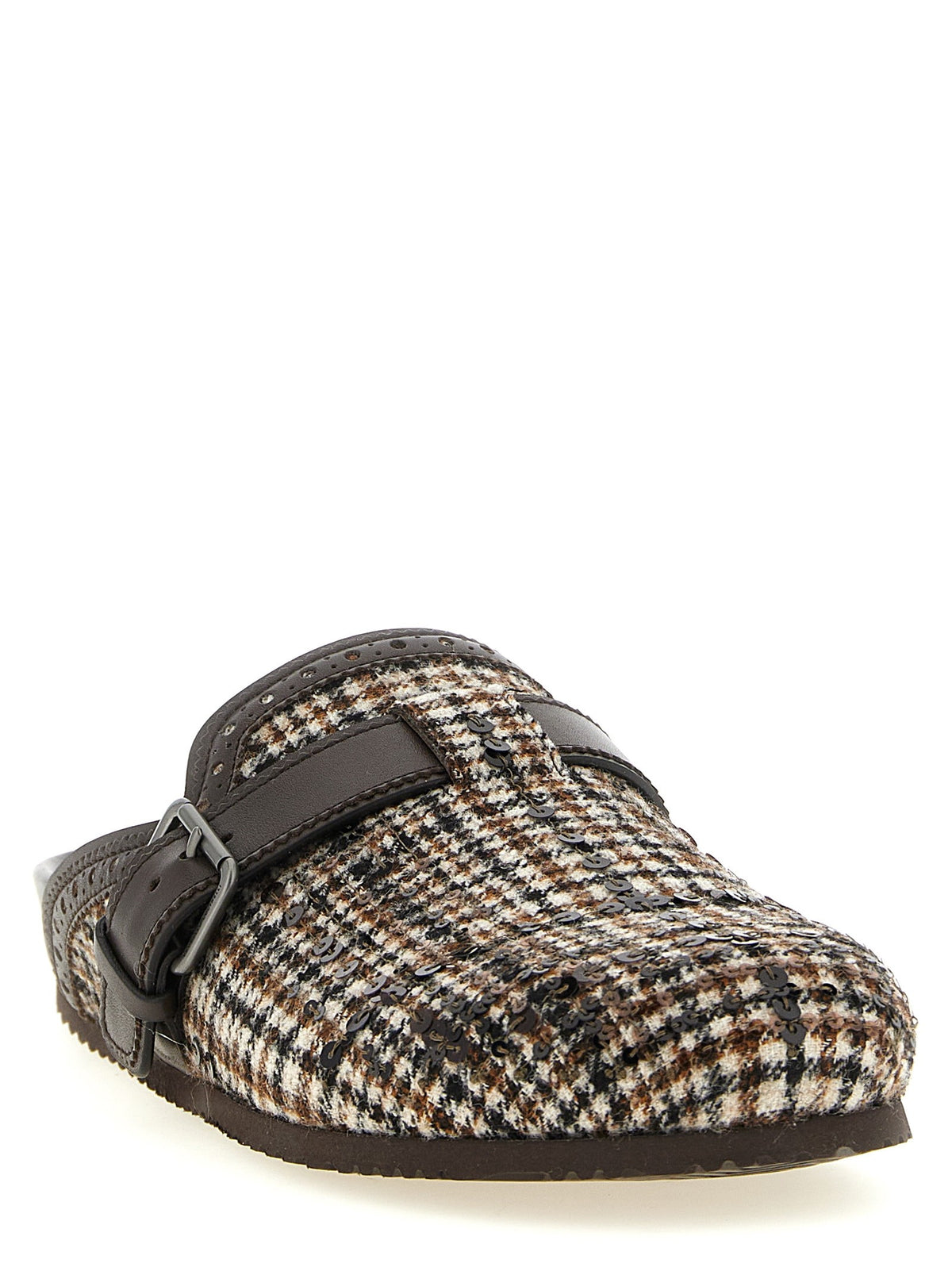 Brunello Cucinelli Dazzling Sabots Brown, view 2