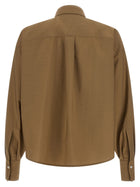 Brunello Cucinelli Dazzling Seabed Embroidery Shirt Beige, view 2
