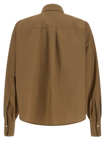 Brunello Cucinelli Dazzling Seabed Embroidery Shirt Beige, view 2