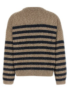 Brunello Cucinelli Dazzling Stripes Sweater Gold, view 2