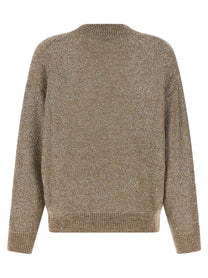 Brunello Cucinelli Dazzling Texture Sweater Beige
