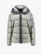 C.P. Company Men's DD Shell Explorer Lens Denier Matte Micro Ripstop Nylon Down Jacket Grey