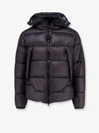 C.P. Company Men's DD Shell Explorer Lens Down Jacket in Denier Matte Micro Ripstop Nylon Black